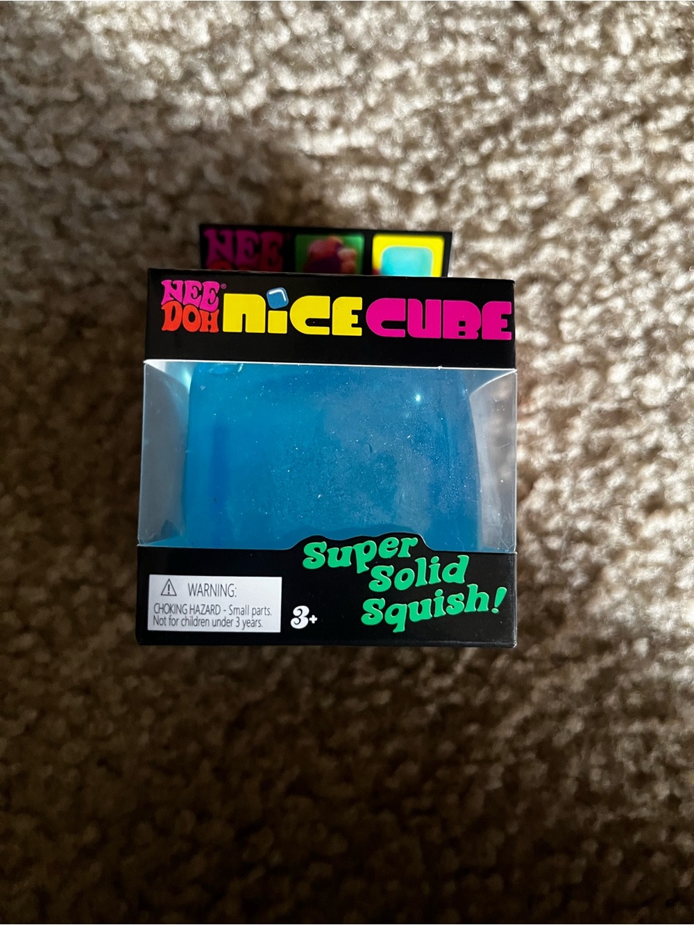 Nice Cube Blue Super Solid Squish Toy